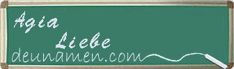 Agia Liebe Visitenkarte